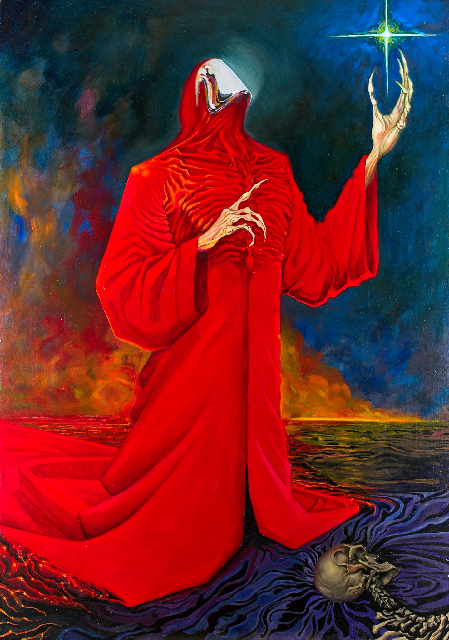 Szymon Ćwikliński - Tanatos uwalniający duszę, 100x70cm, 2017 Szymon Ćwikliński - Tanatos uwalniający duszę, 100x70cm, 2017
